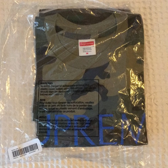 SUPREME NUEVO YORK T-SHIRT SS MENS M MEDIUM CAMO TEE NWT - Picture 2 of 4